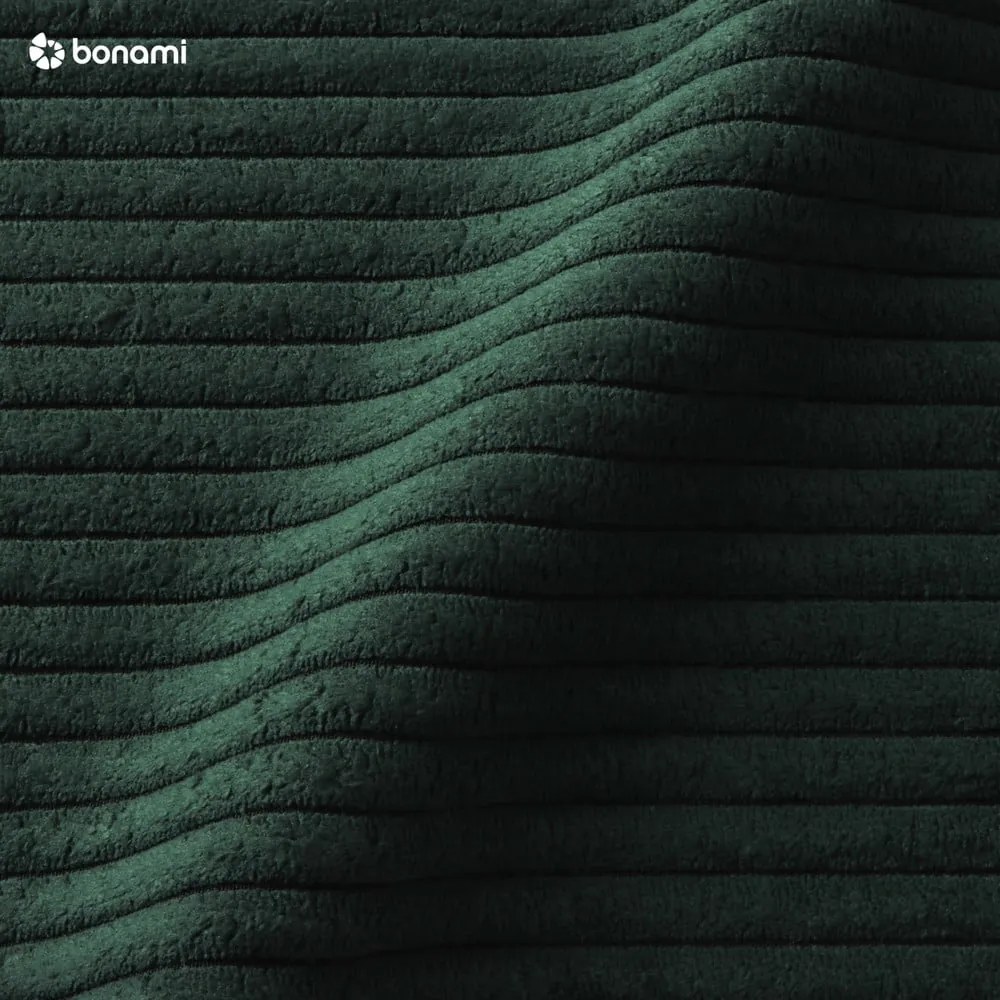 Letto matrimoniale imbottito verde scuro rete non inclusa 140x200 cm Mattis Cord – Meise Möbel