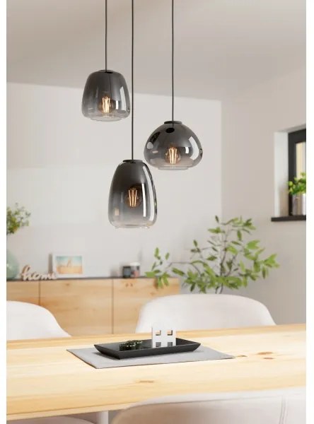 Eglo 900196 - Lampadario a sospensione con filo AGUILARES 3xE27/40W/230V diametro 43 cm