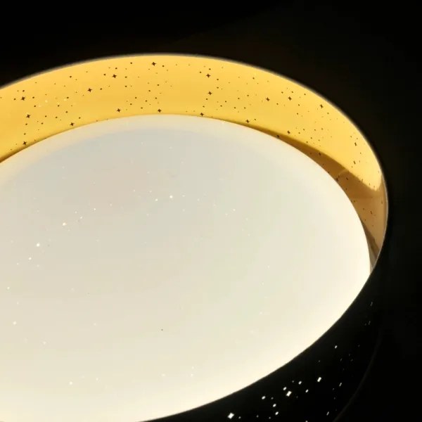 Plafoniera LED TULUZA LED/24W/230V diametro 40 cm nero