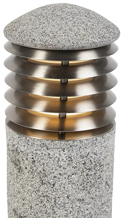 Lampada da terra per esterni moderna in granito 40 cm - Happy