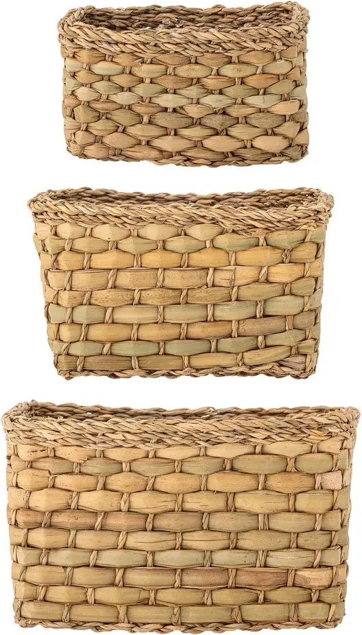 Set di 3 cestini in seagrass 26x16x16 cm Ramon - Bloomingville