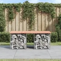 Panca da Giardino Design Gabbione 103x44x42 cm Massello Douglas 834339