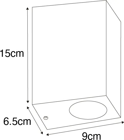 Applique moderna oro antico 2 luci IP44 - Baleno