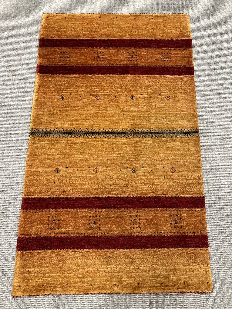 Loribaft Tappeto persiano 140 x 80 Giallo (Iran) Annodato A Mano