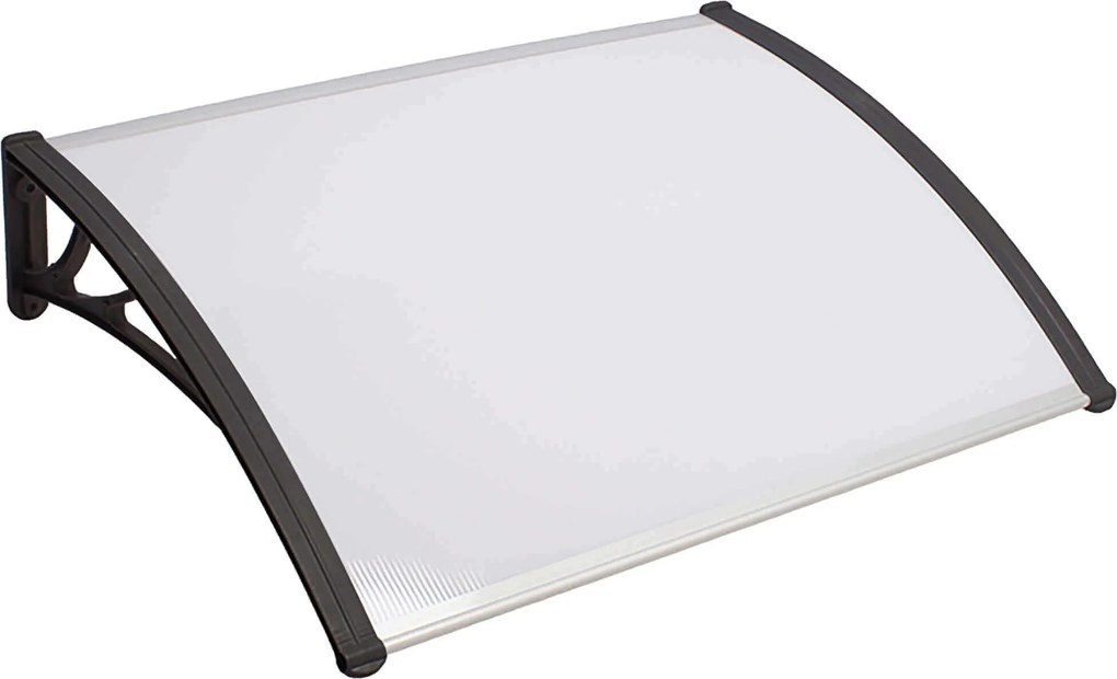 ASUKA - pensilina in policarbonato alveolare opaco porta ingresso 120 x 150 cm