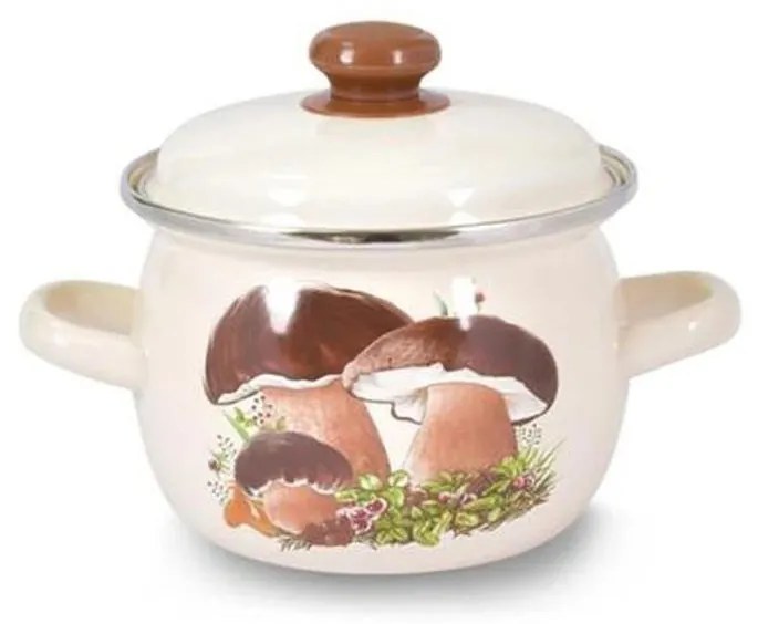 Pentola con coperchio TORO 1,5 l, motivo funghi