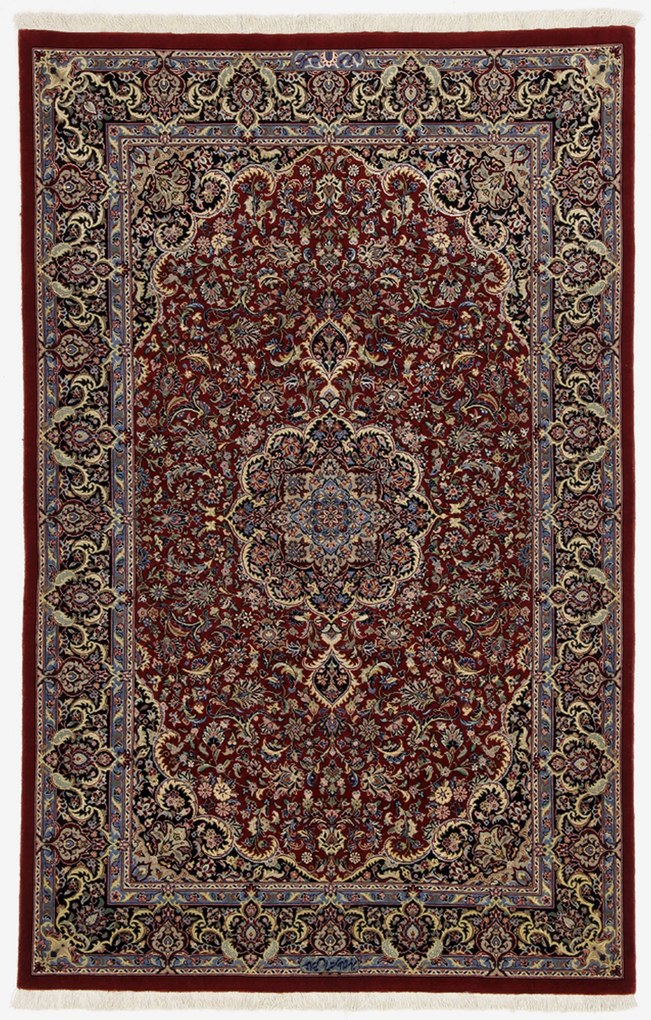 Isfahan Tappeto 170x110 (Iran) Annodato A Mano