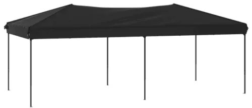 Tenda per Feste Pieghevole Nero 3x6 m