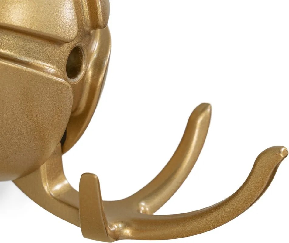 Gancio da parete dorato in plastica Tick – Spinder Design