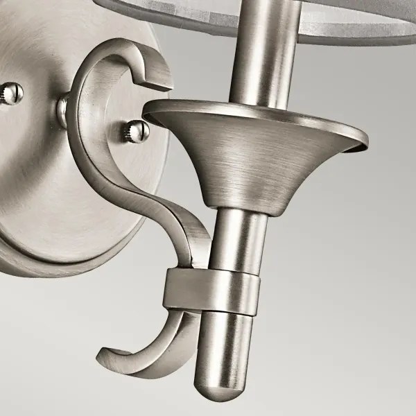 Kichler KL-LACEY1-AP - Applique da parete LACEY 1xE14/40W/230V cromo opaco