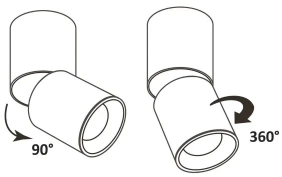 Luce Spot NIXA 1xGU10/10W/230V bianco/oro