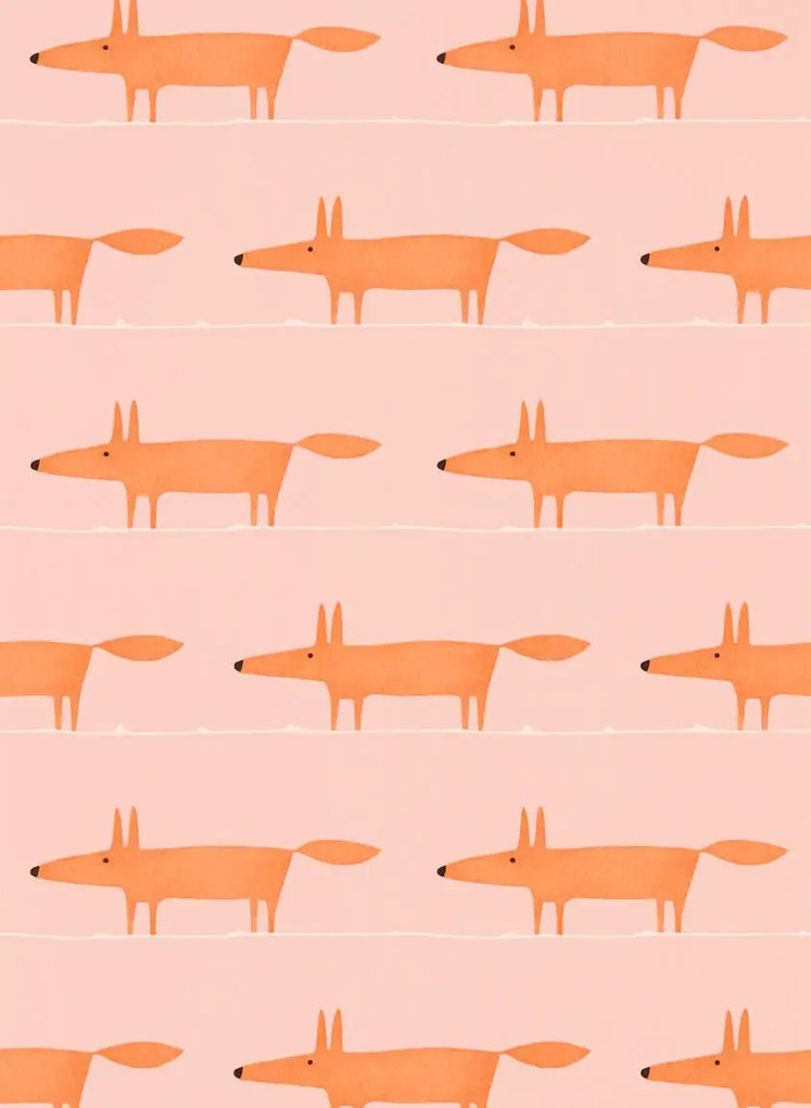 Scion Tapete Midi Fox - Milkshake/ Rose