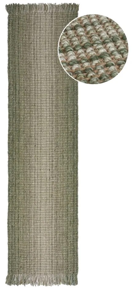 Runner verde 60x230 cm - Flair Rugs