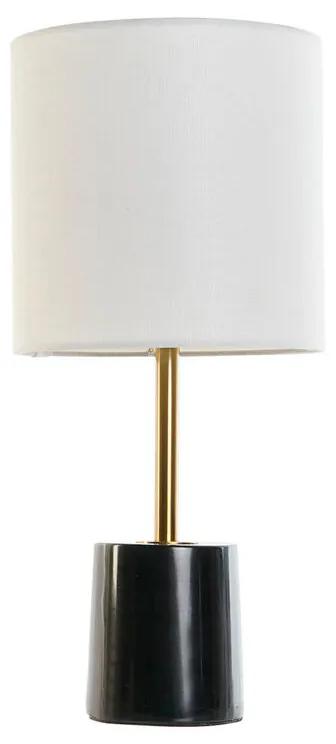 Lampada da tavolo DKD Home Decor Bianco Nero Metallo Marmo 50 W 220 V 20 x 20 x 42 cm