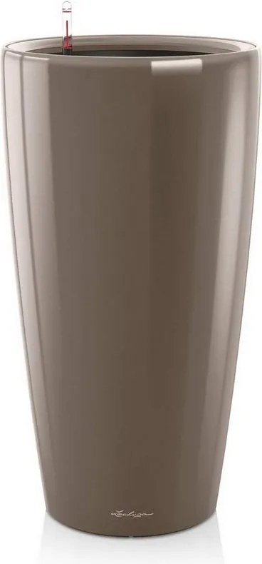 Vaso autoirrigante Rondo Premium LECHUZA in polipropilene tortora H 75 x ø 40 cm