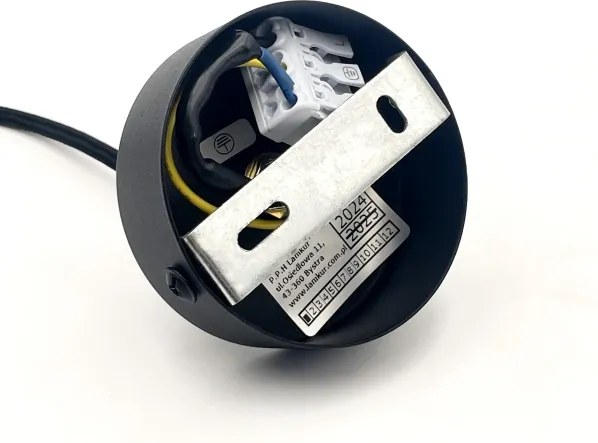 Lampada a sospensione con cavo MARKUS 1xE27/15W/230V nero/rovere