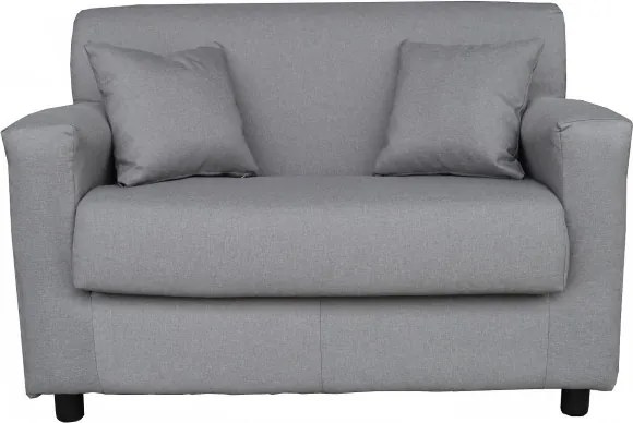 Divano 2 posti Grigio - tessuto sfoderabile 124 cm BOLOGNA