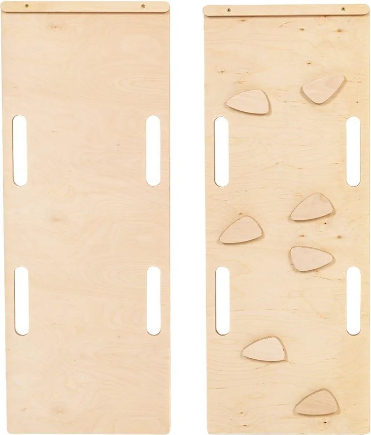 Arco a dondolo montessori di colore naturale in pino massiccio 39x75x38 cm Montessori – Meowbaby