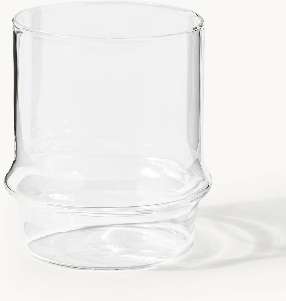 Set di 4 bicchieri impilabili fatti a mano Josh