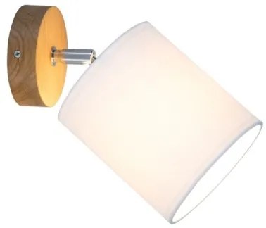 Spot-Light 56744174 - Applique da parete APRILLIA 1xE27/25W/230V rovere bianco