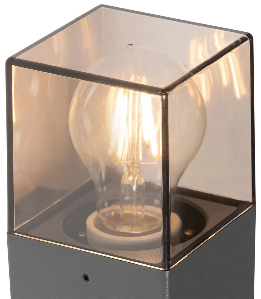 Lampada da parete per esterni grigio scuro con sensore di movimento IP44 - Denmark