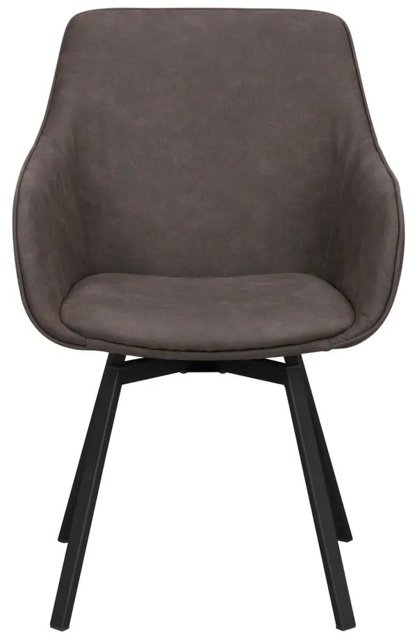 Set di sedie da pranzo grigia in imbottito 2 pz Alison – Rowico