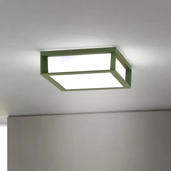 Orion - Lampada da esterno HENRY 2xE27/15W/230V 26x26 cm IP44 verde