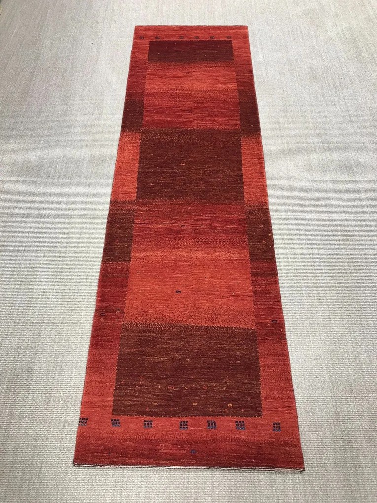 Loribaft Tappeto 280x80 Rosso (Iran) Annodato A Mano