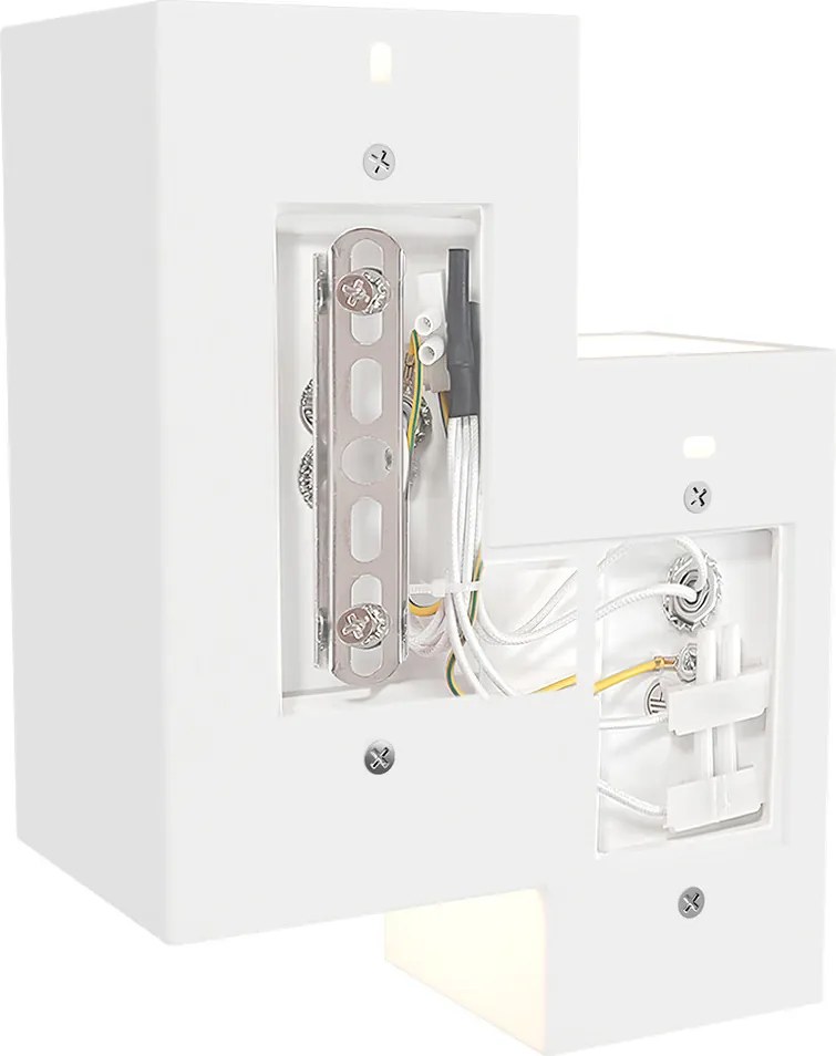 Applique da Parete 3xG9 PARALLEL in Gesso Pitturabile