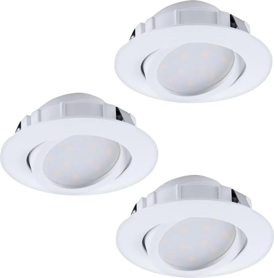 Eglo 95857- Set da 3 faretti a LED dimmerabili da incasso PINEDA LED/5,5W/230V