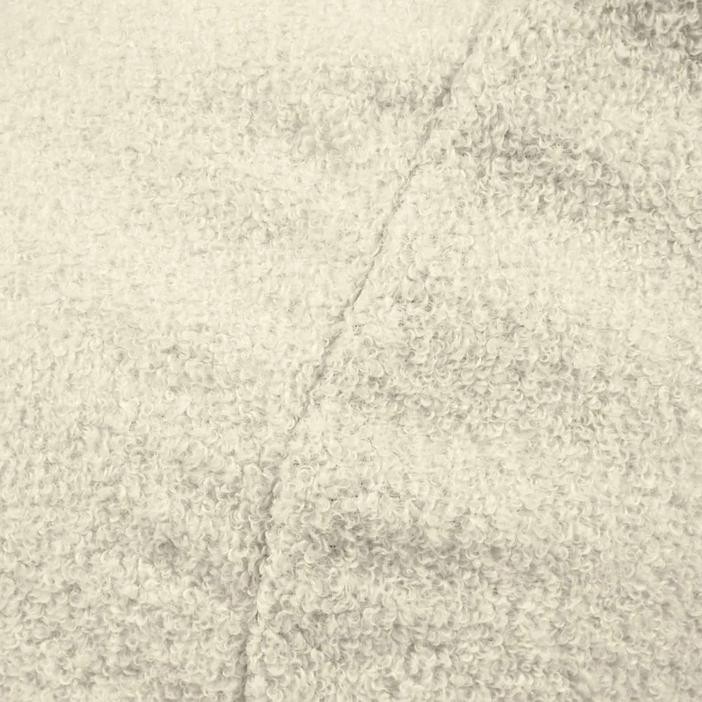 Pouf a sacco per bambini color crema con rivestimento in bouclé Game Amuse – SLOWDOWN