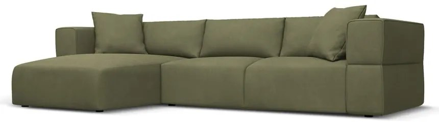 Divano angolare verde chiaro, angolo sinistro Esther - Milo Casa