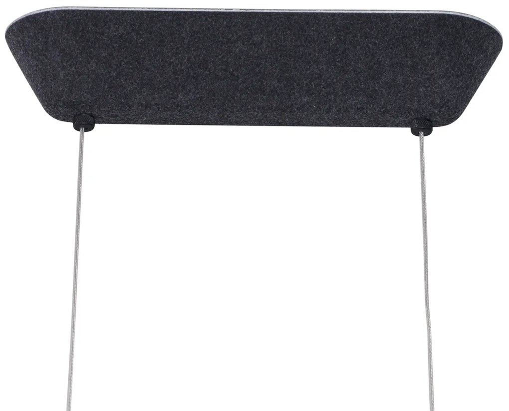 Lampada a sospensione moderna nera con interno grigio con LED dimmerabile a 3 livelli - Dani