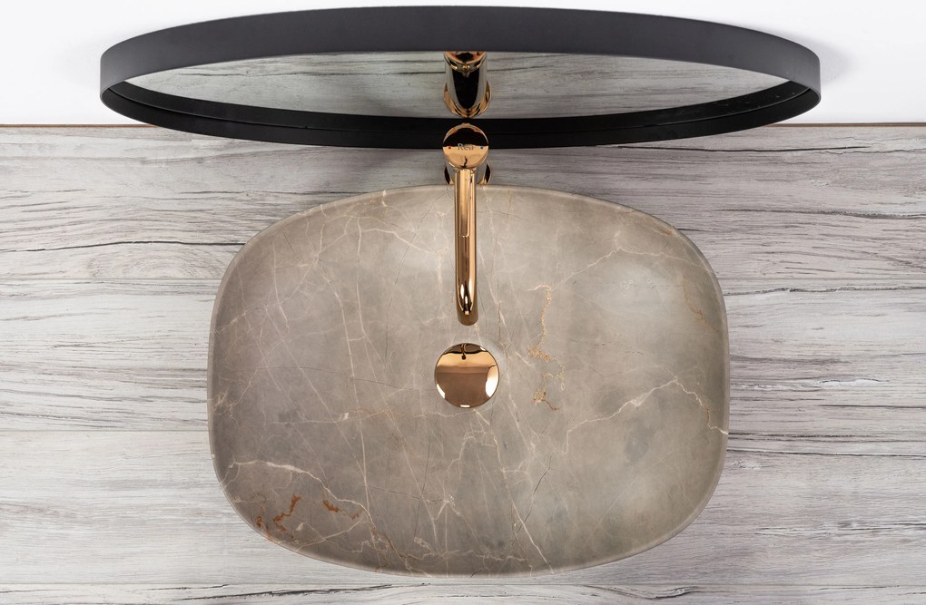 Lavabo da appoggio Rea Freja Beige