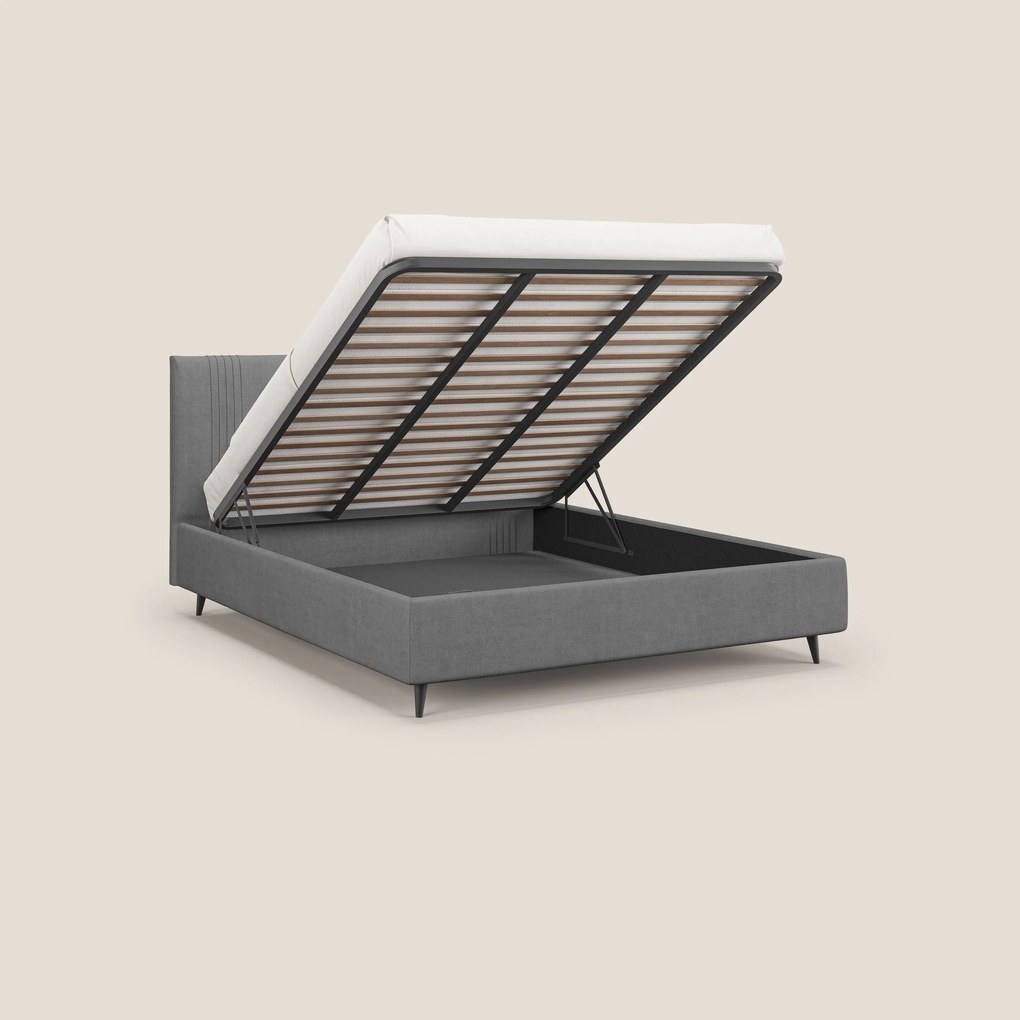 Yvonne letto contenitore in morbido tessuto impermeabile T02 grigio