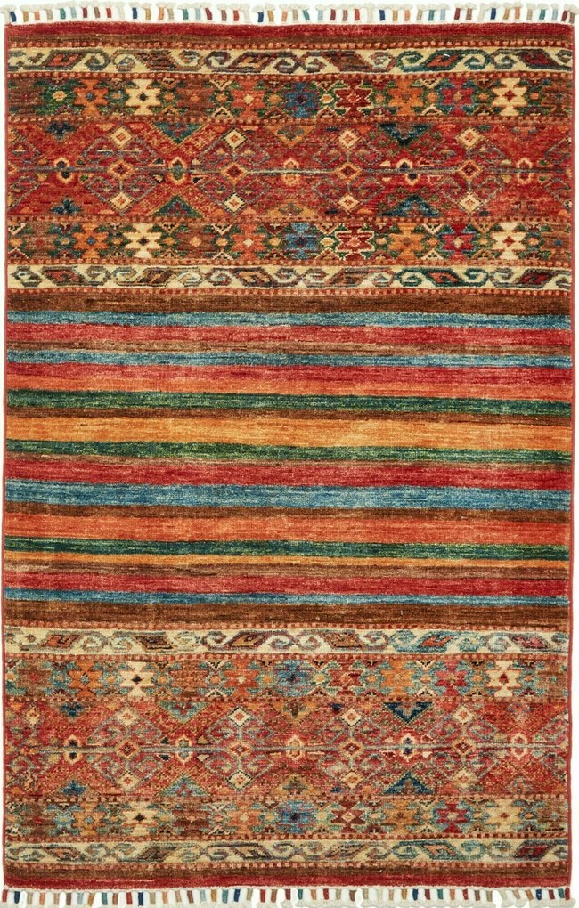 Samarkand Tappeto 90x130 (Pakistan) Annodato A Mano