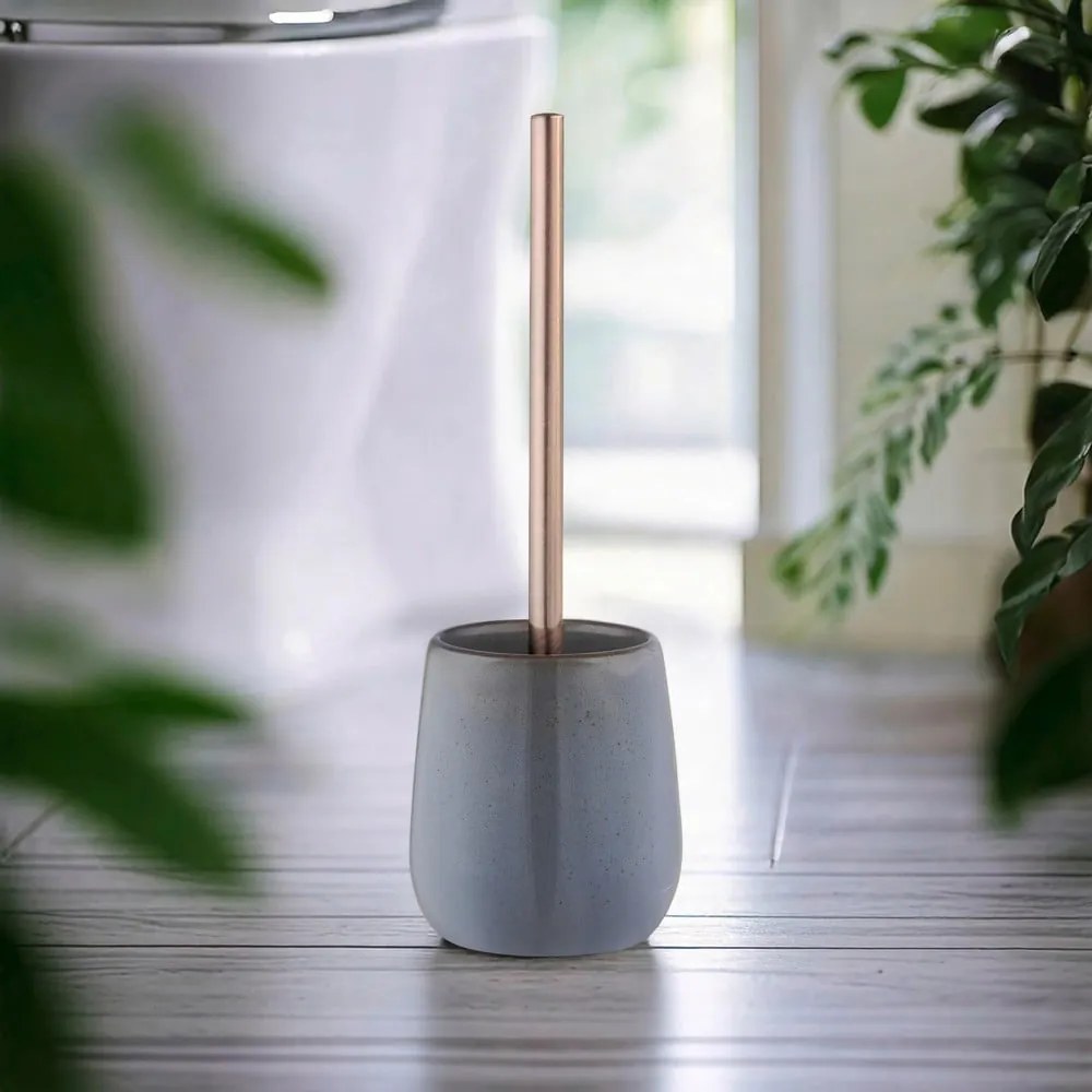 Scopino WC grigio in ceramica Sirmione – Wenko