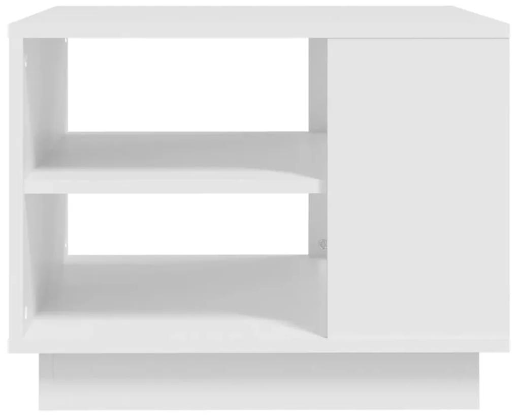 Tavolino da Salotto Bianco 55x55x43 cm in Truciolato
