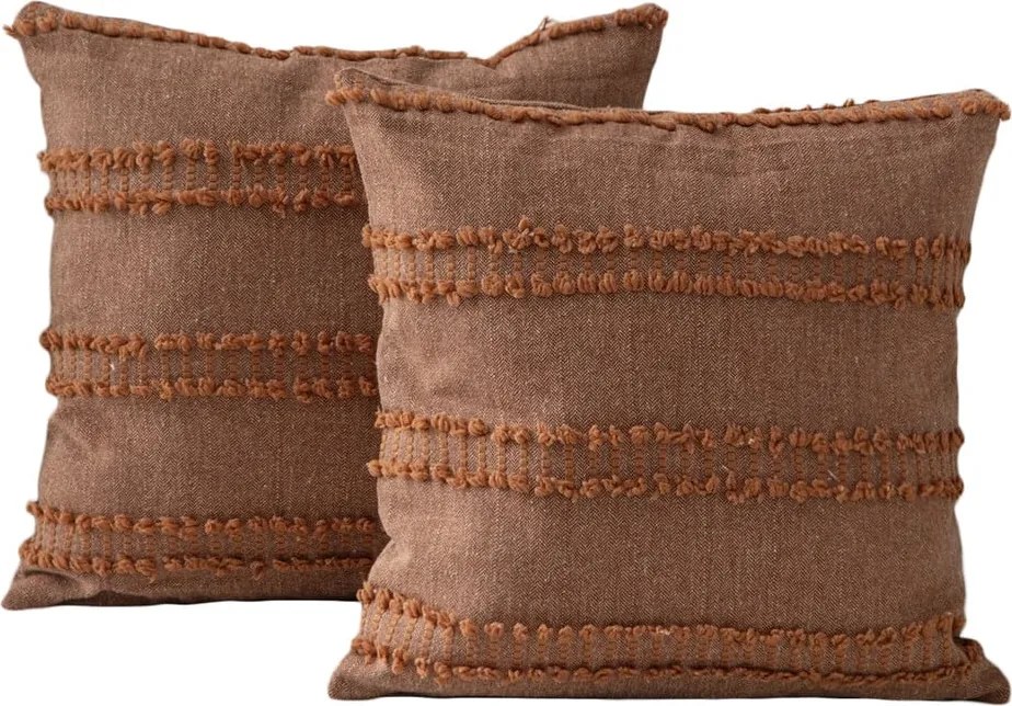 Federe decorative in set 2 pz 43x43 cm Tuffet – Mioli Decor