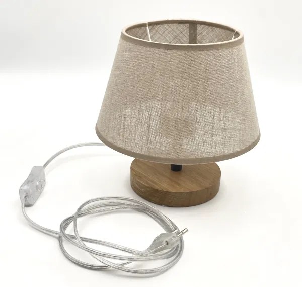 Brilagi - LED Lampada da tavolo ANTHONY 1xE14/40W/230V quercia/beige