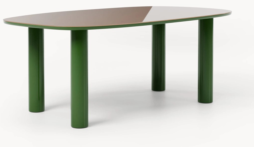 Tavolino con piano in vetro Beni, 200 x 110 cm