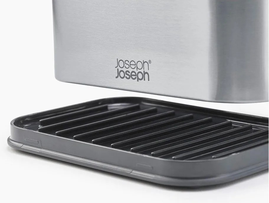 Supporto per detersivo color argento lucido in metallo Surface – Joseph Joseph