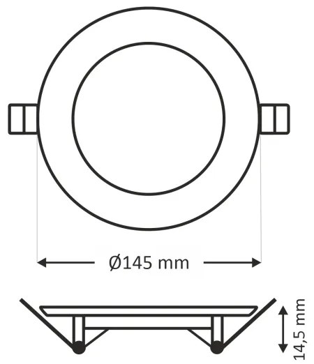 Lampada LED da incasso CIRCLE LED/9W/230V 6500K diametro 14,5 cm bianco