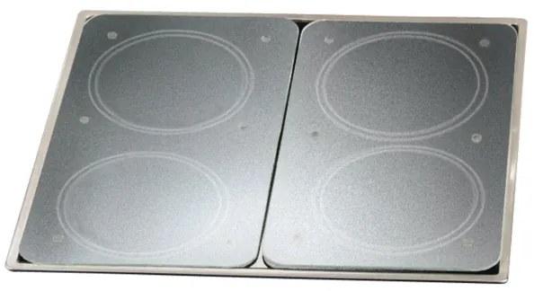 WENKO 2712663100 - Piastra di copertura 30x52 cm trasparente/grigio