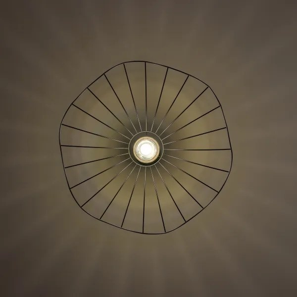 Brilagi - Lampadario LED a sospensione su cavo CERIA WIRE 1xE27/40W/230V Ø 60 cm nero