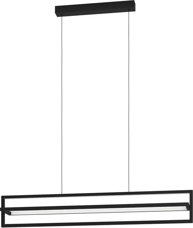 Lampadario LED design Siberia nero 4500 lumen, EGLO