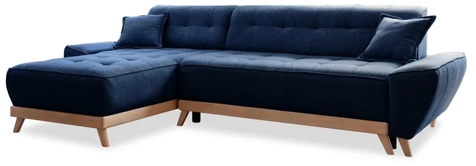 Divano letto blu navy divano angolare variabile Dazzling Daisy - Miuform