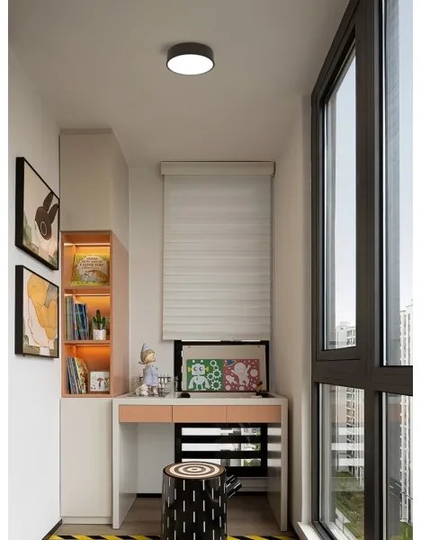 Immax NEO 07200L - Luce LED dimmerabile RONDATE LED/18W/230V nero Tuya + +TC