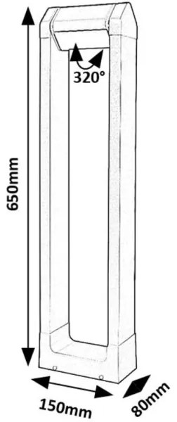 Rabalux 77104 - Lampada LED da esterno MEDNA LED/8W/230V IP54