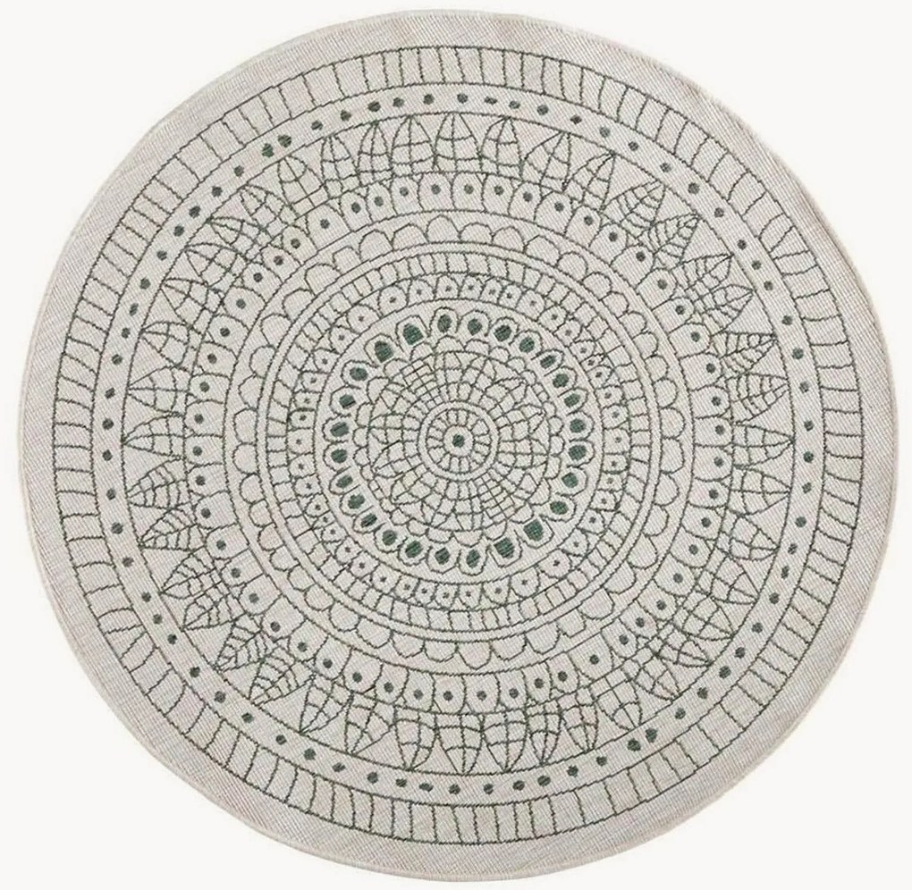 Tappeto rotondo reversibile da interno-esterno Porto